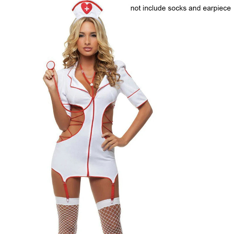 Nurse Cosplay Uniform Costume Women Sexy lingerie Doctor Role Play Outfits Suit many styles one size fit all. (Disfraz de enfermera para mujer, lencería sexy, traje de doctor para juego de rol, varios estilos, talla única.)