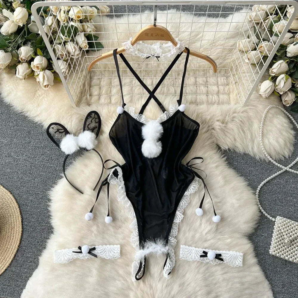 Tornova Sexy Uniform Lingerie Set Women's Underwear Sexy Lingerie Outfit. (Conjunto de lencería sexy Tornova, ropa interior femenina, lencería sexy, conjunto de sujetador, lencería, juego exótico, uniforme, ropa interior).