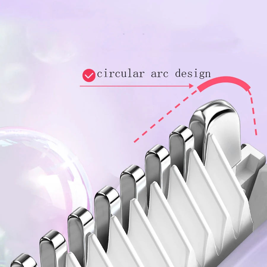 Two in one women's electric shaver - suitable for eyebrows, face, legs, and armpits, portable wet and dry hair remover. (Afeitadora eléctrica dos en uno para mujeres: adecuada para cejas, rostro, piernas y axilas, depiladora portátil en seco y húmedo).