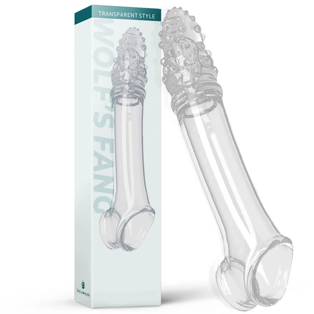 Condón reutilizable, funda de extensión para pene, retardante de eyaculación, funda para pene, extensor de pene, vibrador