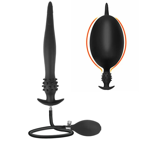 BDSM Inflatable Anal Plug, Dilator and Extender, G- Spot Stimulator and Prostate Massager. (Juguete anal inflable para BDSM, dilatador y extensor, estimulador del punto G, y masajeador de próstata).