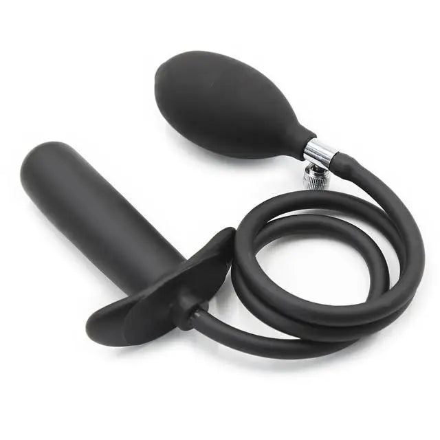 BDSM Inflatable Anal Plug, Dilator and Extender, G- Spot Stimulator and Prostate Massager. (Juguete anal inflable para BDSM, dilatador y extensor, estimulador del punto G, y masajeador de próstata).