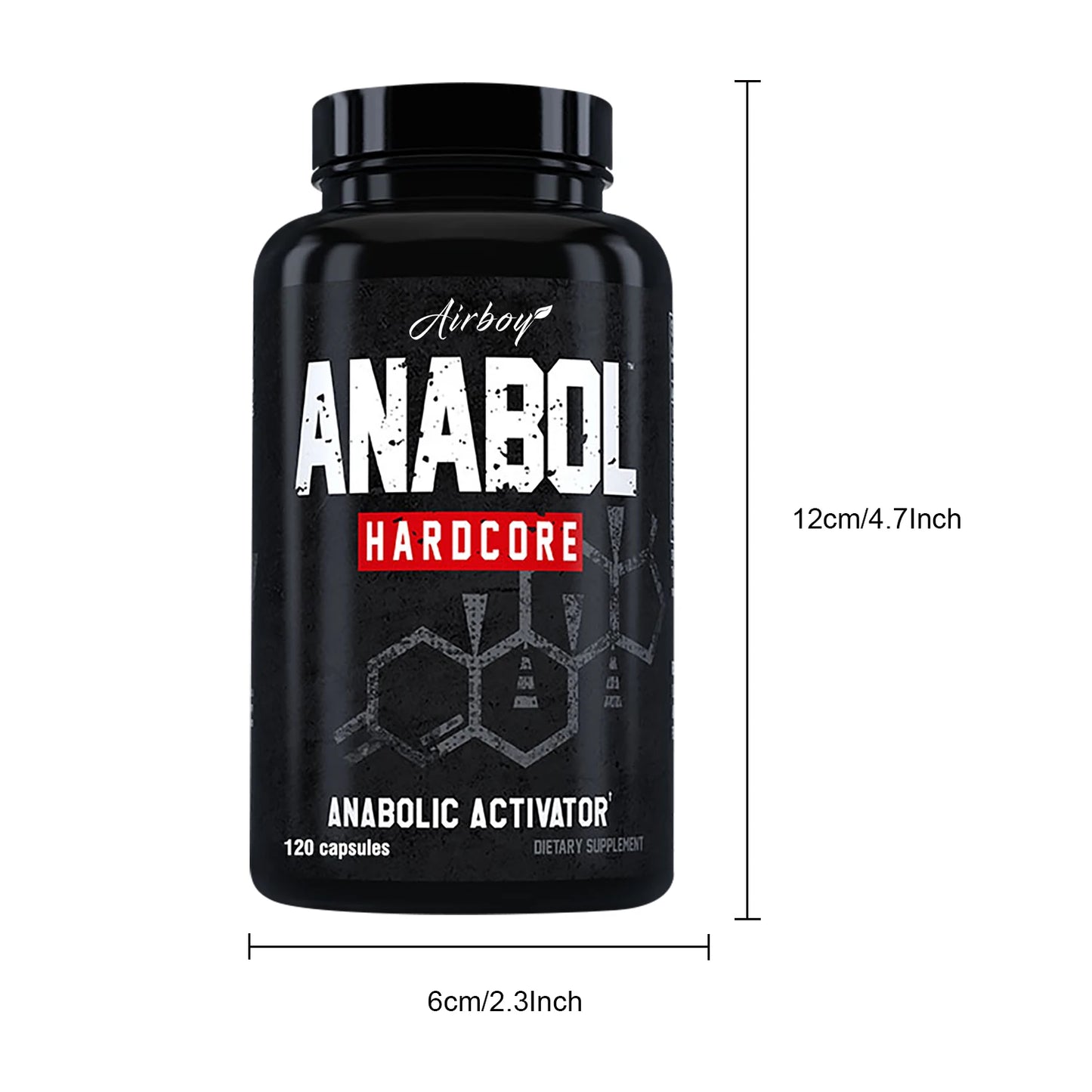 ANABOLIC - Men's Health Support Supplements - 120 Capsules (ANABOLIC - Suplementos para la salud masculina - 120 cápsulas)