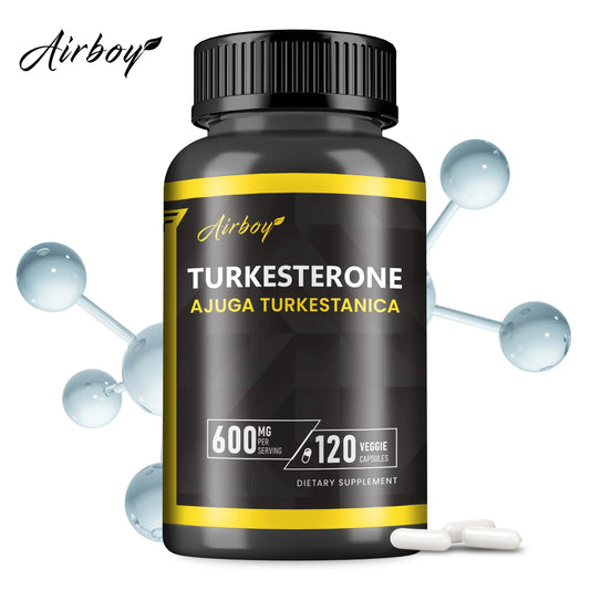 Turkesterone Supplement - Improves Male Performance, Endurance, Motivation, Focus & Muscle Mass. (Suplemento de turkesterona: mejora el rendimiento masculino, la resistencia, la motivación, la concentración y la masa muscular).