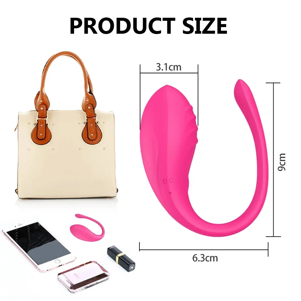APP Remote Control G-spot Panty Vibrator Wearable Rechargeable.(Vibrador para panty con punto G y control remoto por aplicación, portátil, recargable).