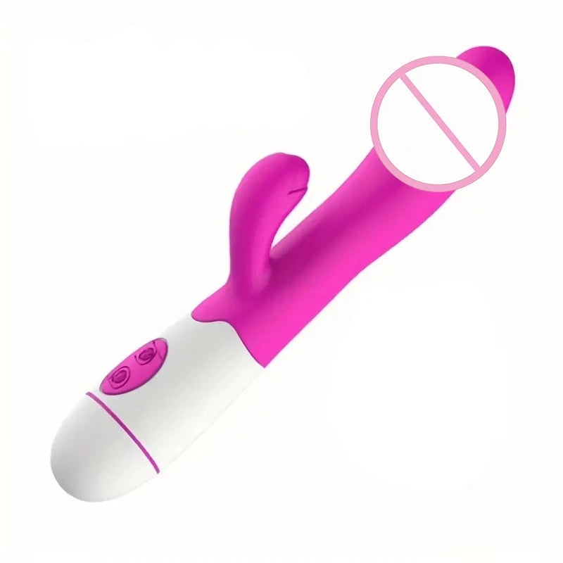 30 Speed G-spot Vibrator, Vaginal/Clitoral Massager, Batteries not included. (Vibrador de punto G de 30 velocidades, masajeador vaginal/clítoris, pilas no incluidas).