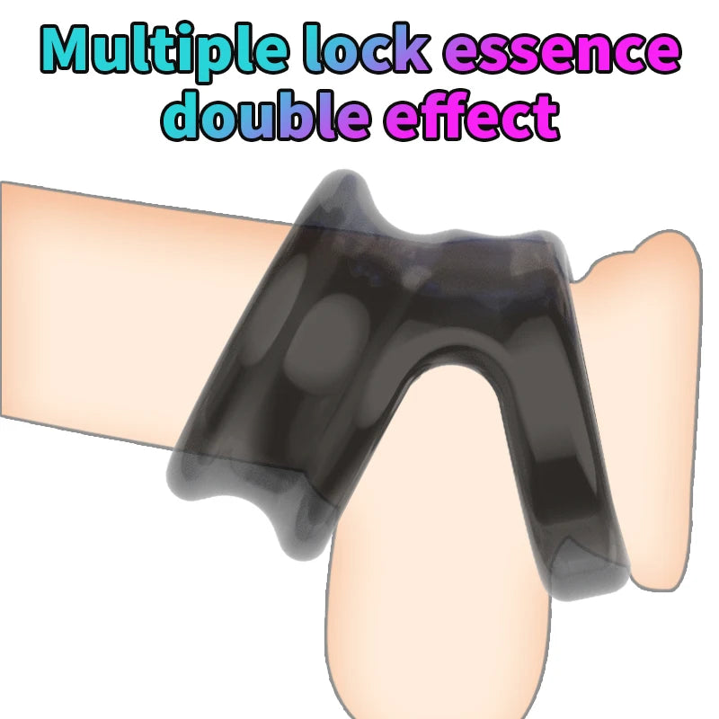 Reusable Penis Ring for Delay Ejaculation and Stronger Erection. (Anillo de pene reutilizable para retrasar la eyaculación y lograr una erección más fuerte).