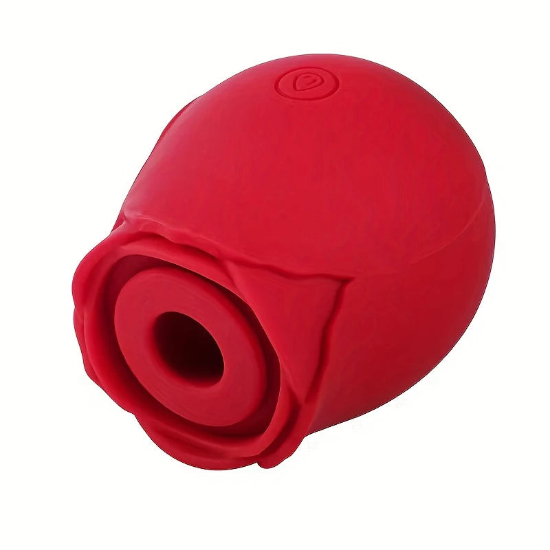 Rose Shape Vagina Sucking Vibrator. Intimate Good Nipple Sucker. Oral Licking Clitoris Stimulation. (Vibrador succionador vaginal con forma de rosa. Succionador de pezones íntimo. Estimulación del clítoris con lamido oral).