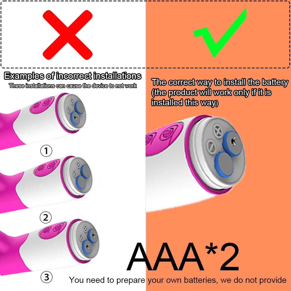 30 Speed G-spot Vibrator, Vaginal/Clitoral Massager, Batteries not included. (Vibrador de punto G de 30 velocidades, masajeador vaginal/clítoris, pilas no incluidas).