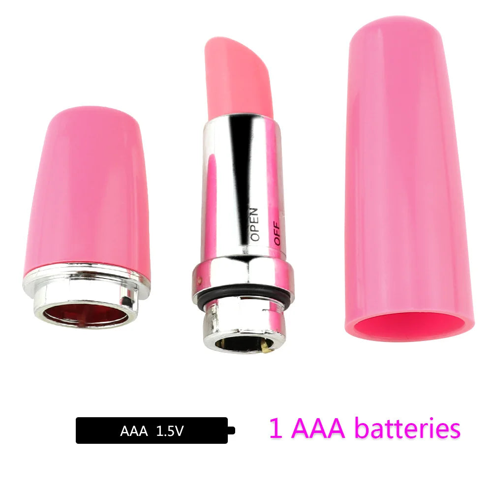 ABS Mini Lipstick AV Wand Vibrator, Female Clitoral G-spot Stimulator Massager Masturbator. (Mini lápiz labial ABS AV Wand vibrador, estimulador del punto G del clítoris femenino masajeador masturbador).