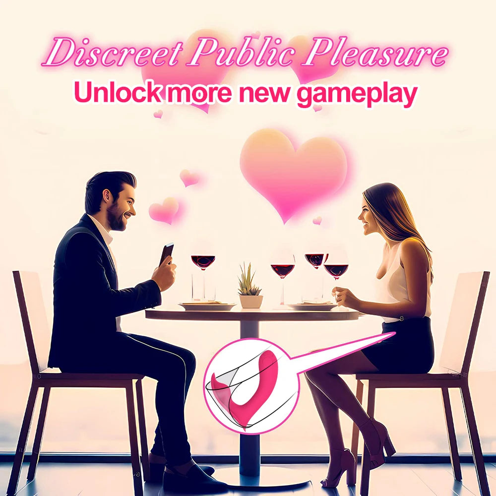 Bluetooth Wearable Vibrator G Spot Clitoral Vaginal Massage Masturbator. (Vibrador portátil Bluetooth, masturbador masajeador vaginal, de clítoris,  y punto G).