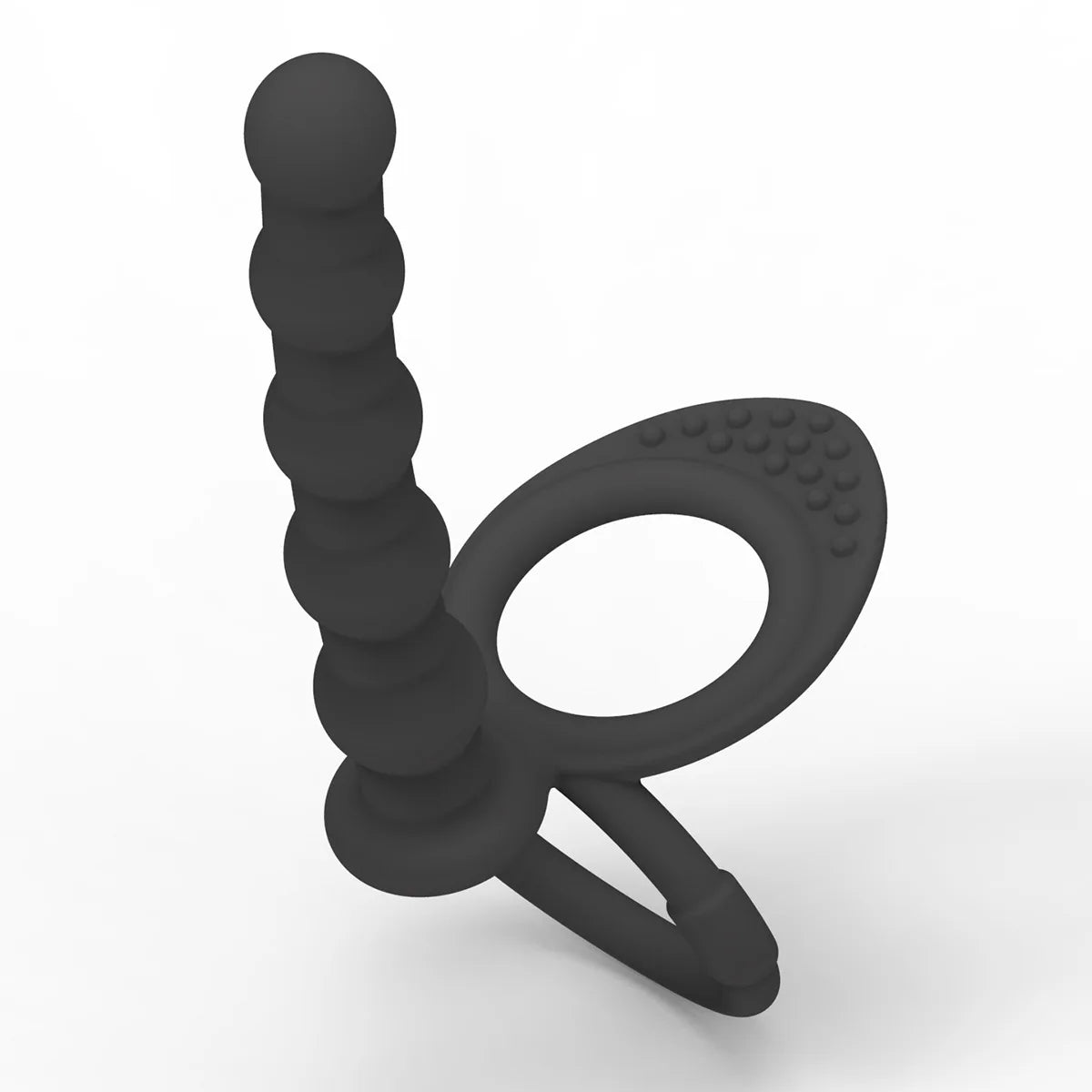 Dildo Penis Butt Plug, Anal Beads & Cock Ring for Delay Ejaculation. (Consolador con tapón anal, bolas anales y anillo para el pene para retrasar la eyaculación)