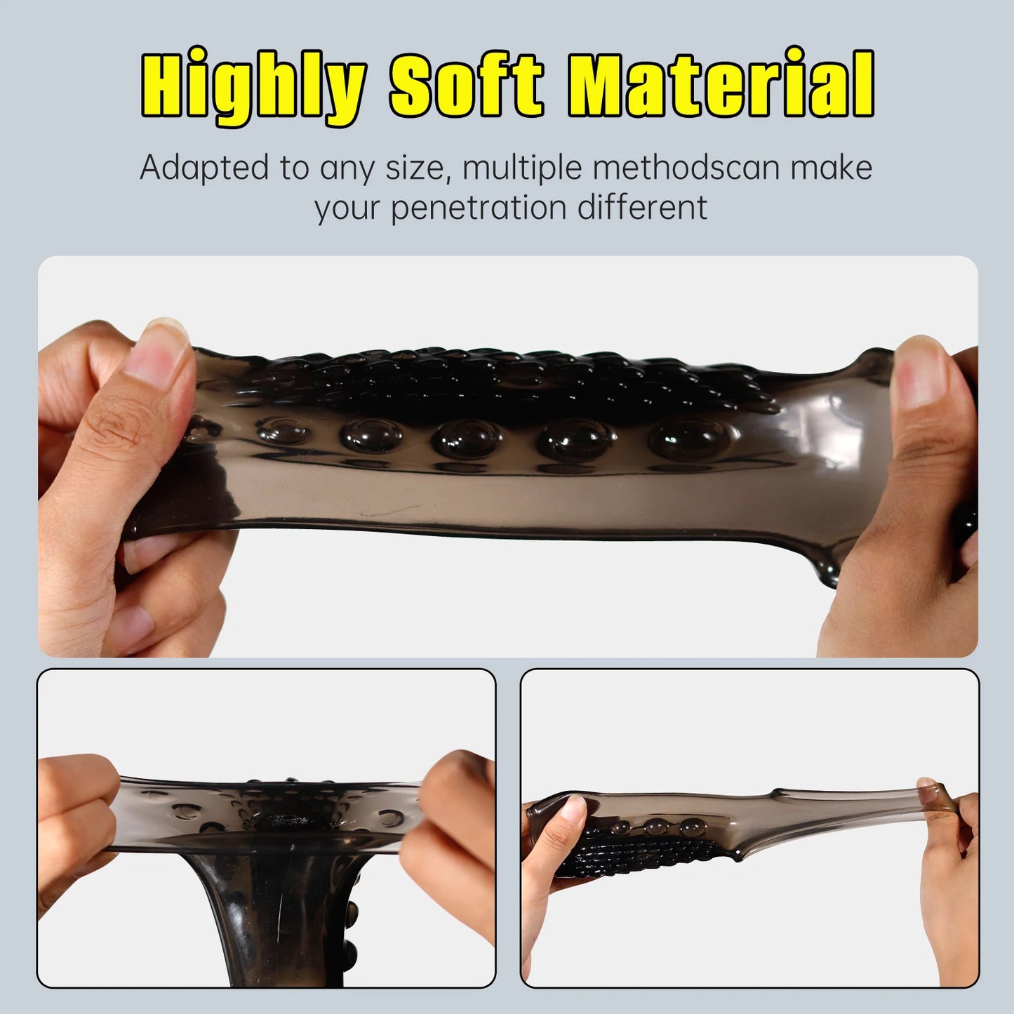 Penis Rings For Men Penis Enlargement, Delay Ejaculation and Stronger Erection. (Anillos de pene para hombres Agrandamiento del pene, retraso de la eyaculación y erección más fuerte).