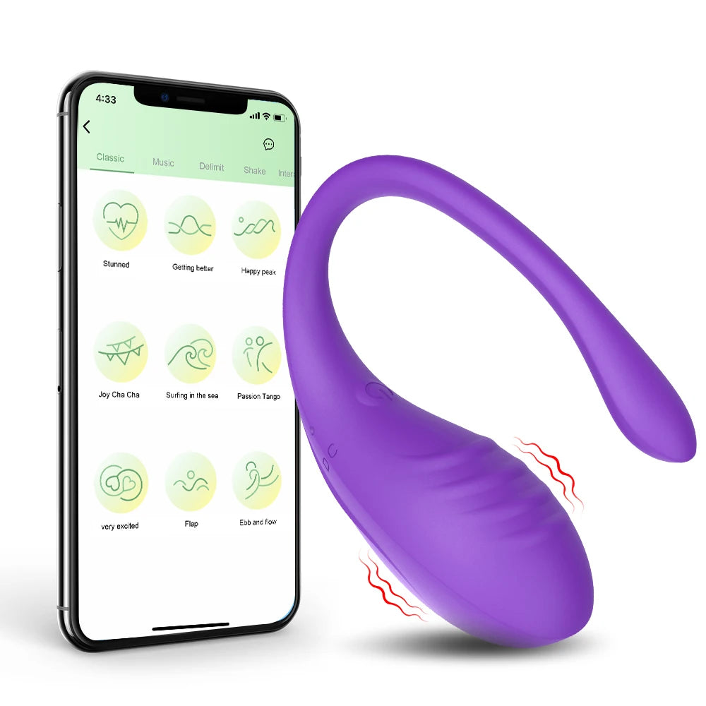 APP Remote Control G-spot Panty Vibrator Wearable Rechargeable.(Vibrador para panty con punto G y control remoto por aplicación, portátil, recargable).