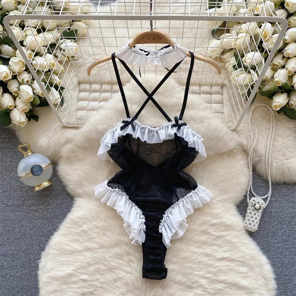Tornova Sexy Uniform Lingerie Set Women's Underwear Sexy Lingerie Outfit. (Conjunto de lencería sexy Tornova, ropa interior femenina, lencería sexy, conjunto de sujetador, lencería, juego exótico, uniforme, ropa interior).