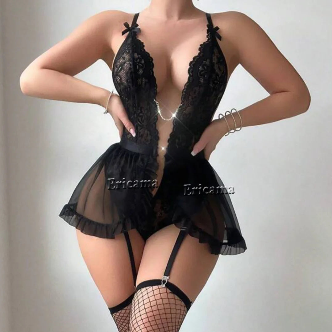 Lingerie Set Transparent Sexy Lace Lingerie Set For Women Underwear Bra And Panty Sets. (Conjunto de lencería, transparente, sexy, de encaje, para mujer, ropa interior, sujetador y braguita, lencería sexy).