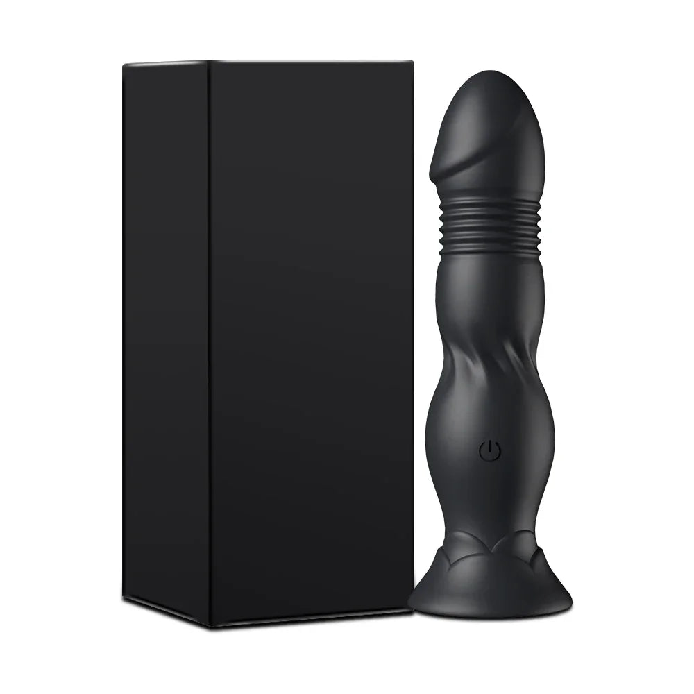 Thrusting Prostate Massager Bluetooth Anal Vibrator  with Wireless Control and Butt Plug Suction Cup. (Masajeador de próstata con vibración anal y Bluetooth, control inalámbrico y tapón anal con ventosa)