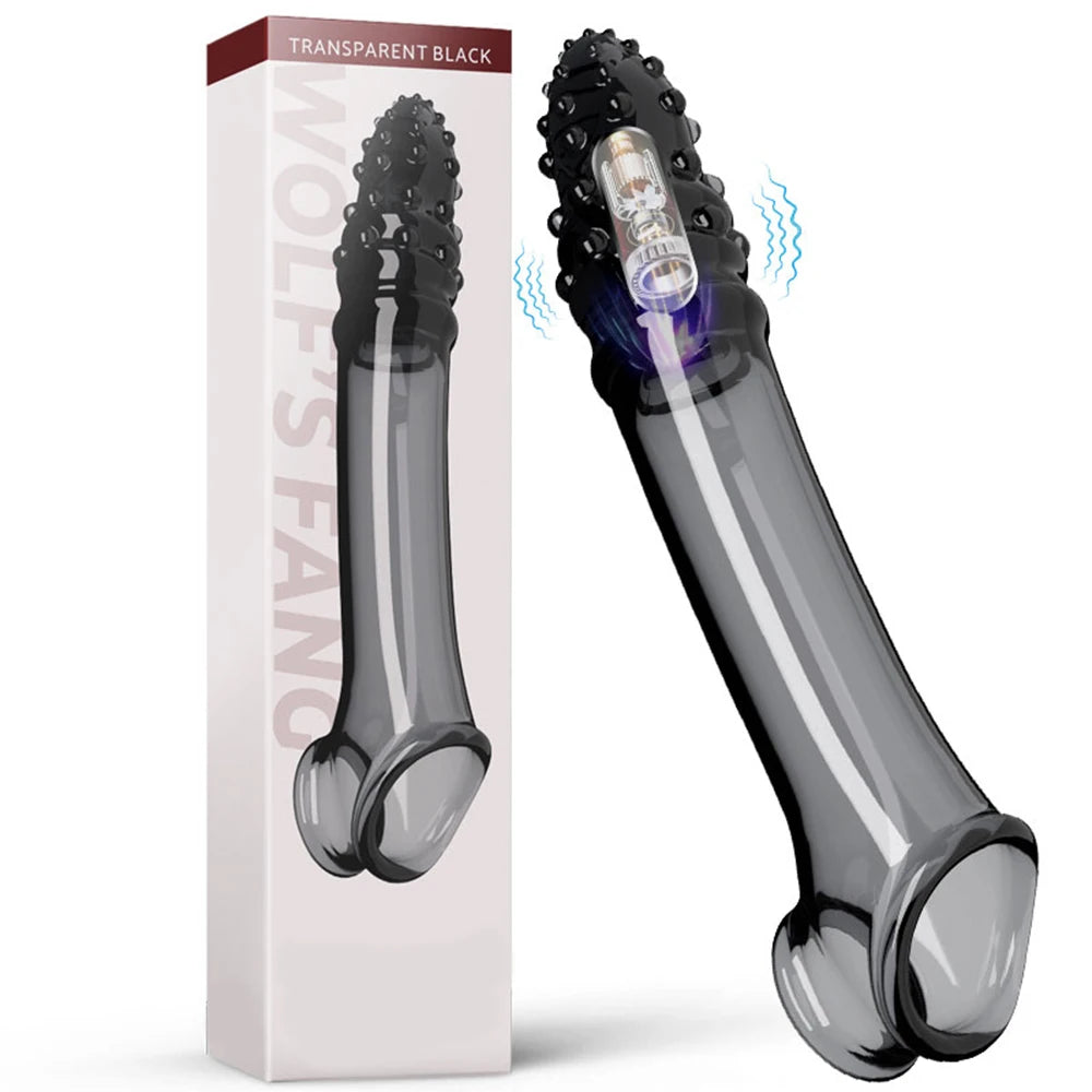 Condón reutilizable, funda de extensión para pene, retardante de eyaculación, funda para pene, extensor de pene, vibrador