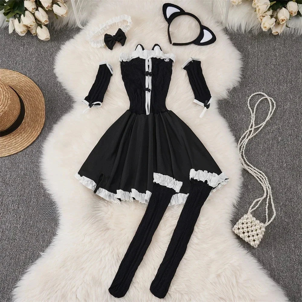 Tornova Sexy Uniform Lingerie Set Women's Underwear Sexy Lingerie Outfit. (Conjunto de lencería sexy Tornova, ropa interior femenina, lencería sexy, conjunto de sujetador, lencería, juego exótico, uniforme, ropa interior).