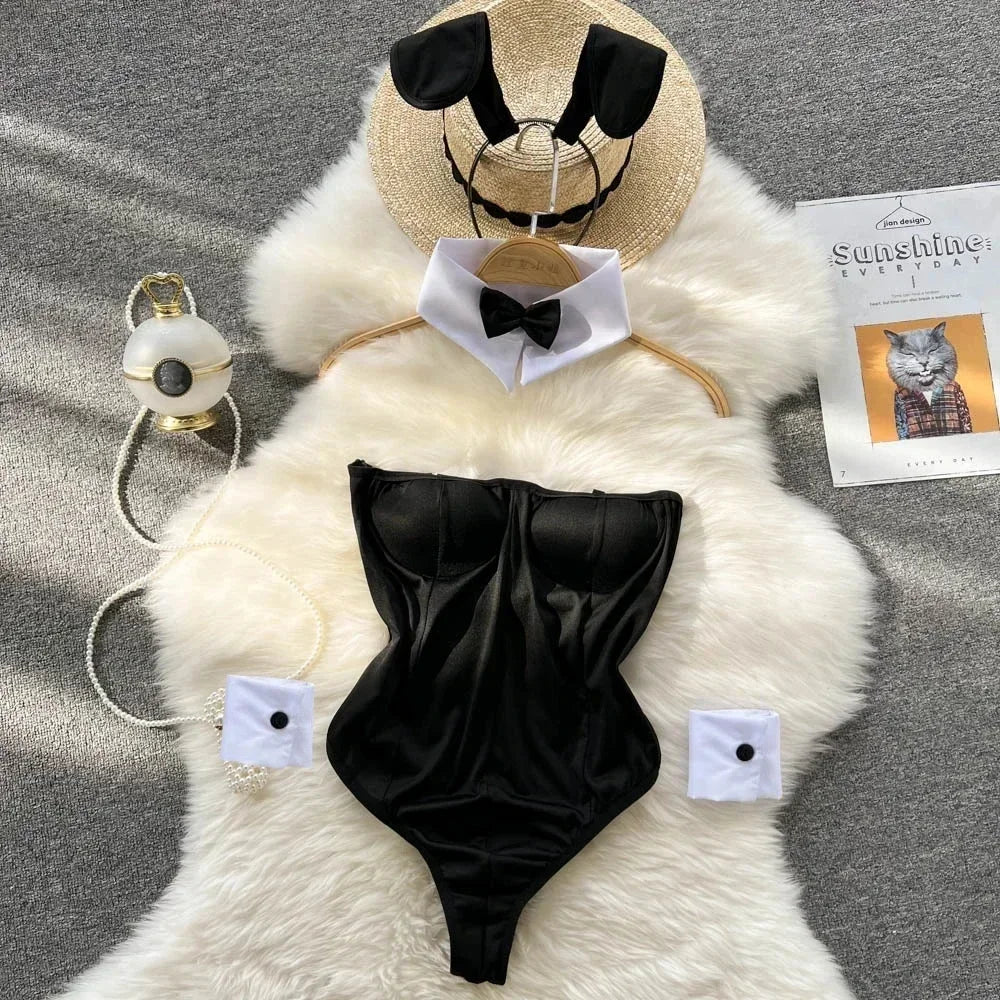 Tornova Sexy Uniform Lingerie Set Women's Underwear Sexy Lingerie Outfit. (Conjunto de lencería sexy Tornova, ropa interior femenina, lencería sexy, conjunto de sujetador, lencería, juego exótico, uniforme, ropa interior).