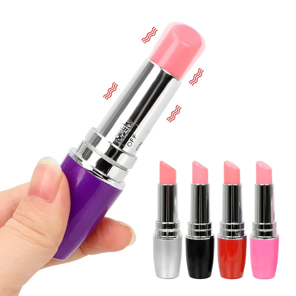 ABS Mini Lipstick AV Wand Vibrator, Female Clitoral G-spot Stimulator Massager Masturbator. (Mini lápiz labial ABS AV Wand vibrador, estimulador del punto G del clítoris femenino masajeador masturbador).
