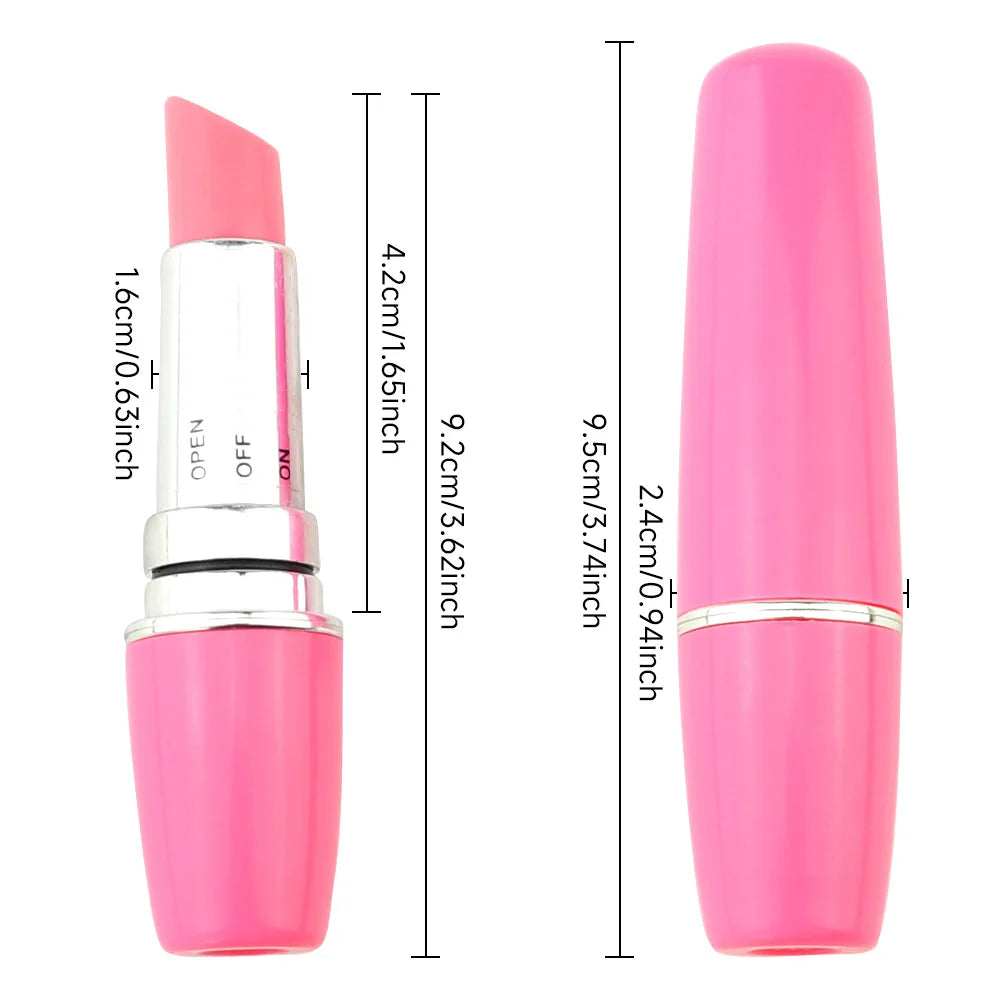 ABS Mini Lipstick AV Wand Vibrator, Female Clitoral G-spot Stimulator Massager Masturbator. (Mini lápiz labial ABS AV Wand vibrador, estimulador del punto G del clítoris femenino masajeador masturbador).
