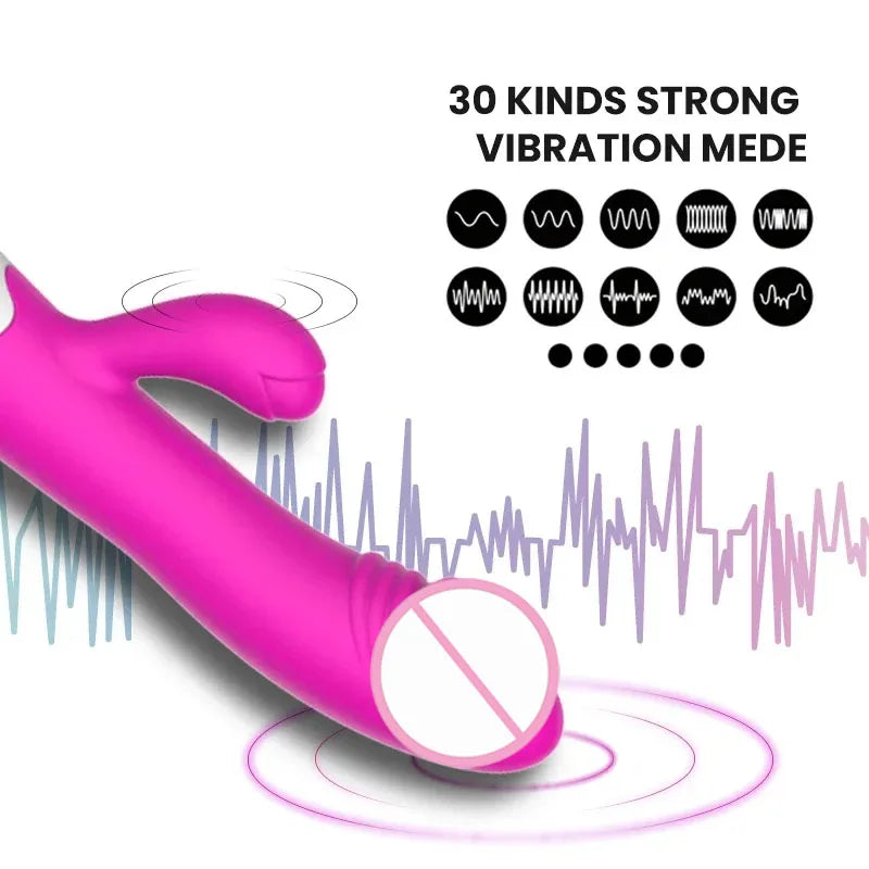 30 Speed G-spot Vibrator, Vaginal/Clitoral Massager, Batteries not included. (Vibrador de punto G de 30 velocidades, masajeador vaginal/clítoris, pilas no incluidas).