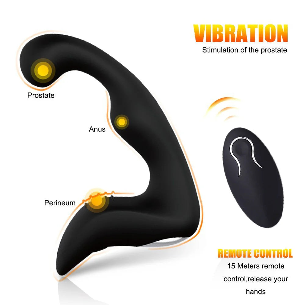 Unisex Vibrator for Men and Women with Remote Control (Vibrador unisex para hombre y mujer con control remoto)