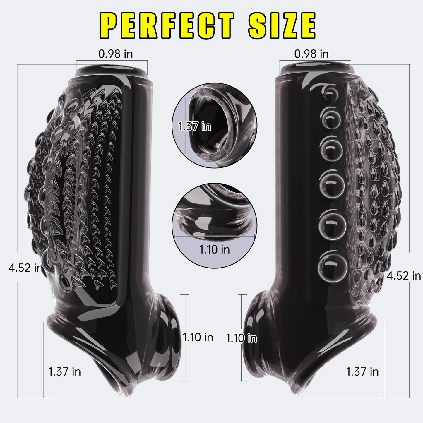 Penis Rings For Men Penis Enlargement, Delay Ejaculation and Stronger Erection. (Anillos de pene para hombres Agrandamiento del pene, retraso de la eyaculación y erección más fuerte).
