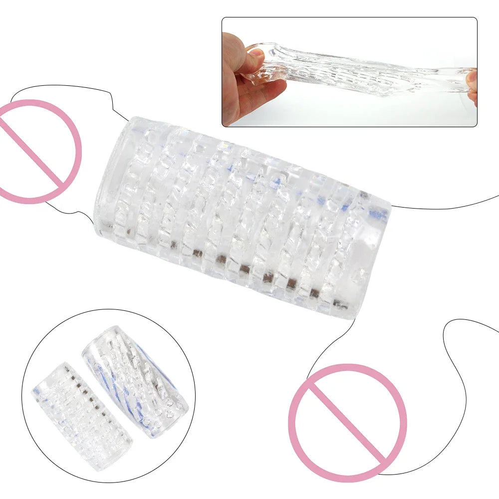 Sex Shop Delay Exercise and Male Masturbator Cup. (Ejercicitador de retardo y copa masturbadora masculina.